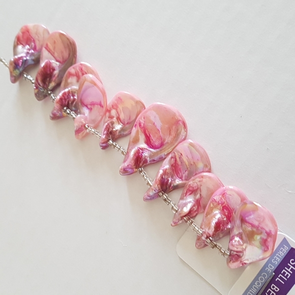 3/25$ 10 pcs Shell Beads with Hole for Beading & Jewelry Projects - Picture 8 of 9